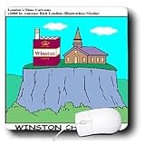 Londons Times Funny Society Cartoons - Winston Churchill - Mouse Pads