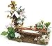 Dollhouse Miniature Rustic Wooden Birdhouse Fence