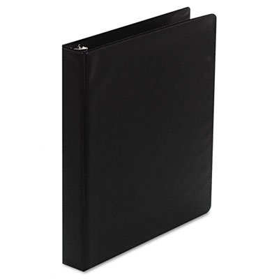 Wilson Jones Basic D-Ring Binder with Label Holder and Insert, 1 Inch Capacity, Letter Size, Black (W383-14NHBV)