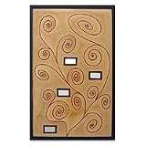 NOVICA Art mirror, 'Klimt in Brown'