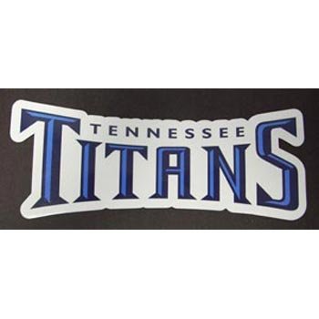 Tennessee Titans Team Name NFL Car Magnet (Quantity of 1)