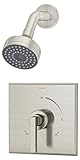 Symmons S-3601-STN Duro Shower System with Integral Stops, Satin [並行輸入品]