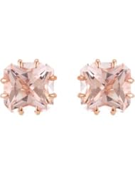 Genuine Morganite Earrings 14Kt Rose Gold 09.00 mm/Pair Genuine Morganite Earrings