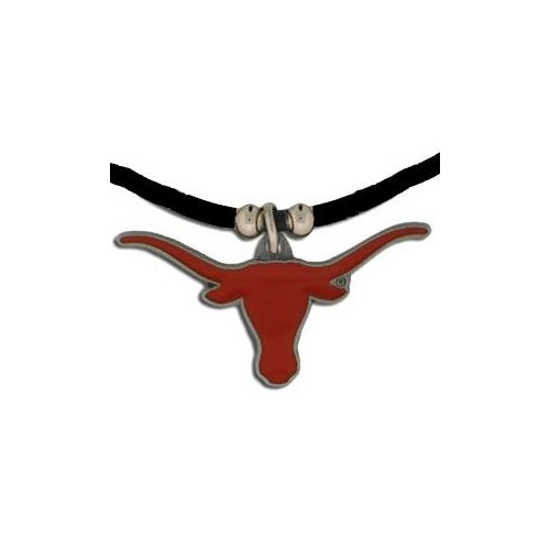 Texas Longhorns Logo Pendant Rubber Necklace