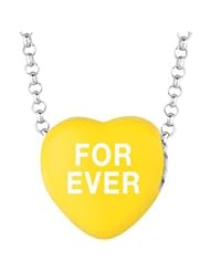 Sweethearts Enamel "Forever" Heart on 16" Necklace Pendant with Gift Box