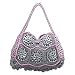 Soda pop-top shoulder bag, 'Baby Pink Mandala'