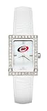 NHL Carolina Hurricanes Ladies Allure Watch White Leather Strap