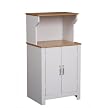 Microwave Cart - White