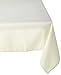 LinenTablecloth 54-Inch Square Polyester Tablecloth Ivory