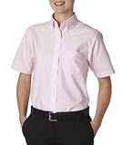 High Quality Ladies? Classic Wrinkle Free Short Sleeve Oxford - Pink, Small High Quality Ladies? Classic Wrinkle Free Short Sleeve Oxford - Pink, Small