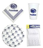 Penn State Nittany Lions 96 Piece Plastic Dinnerware Set