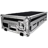 Road Ready DJ Coffin for 2 CD Players with Wheels (RRDJCD10W)