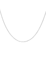 Novobeads Necklace Fine Silver Chain, Silver 24 inch Sterling Silver Charm Bead Necklace - Made in USA w imported materials - Fits all major bead bracelets