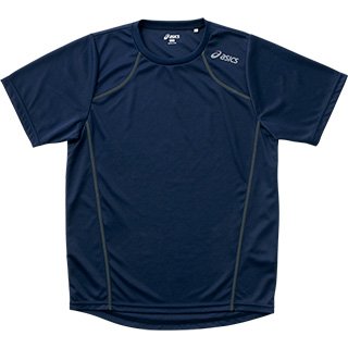 アシックス ランニングTシャツ XX318N 半袖 ミッドナイトネイビー ユニセックス