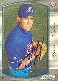 T.J. Tucker, Montreal Expos, 2000 Bowman Autographed Card
