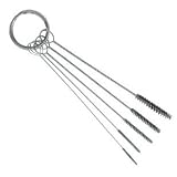 3.5 Nylon Precision Brush Set for Cleaning Airbrushes, Spray Guns, and Tattoo Tube Tip by TCP Global
