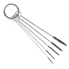 3.5" Nylon Precision Brush Set for Cleaning Airbrushes, Spray Guns, & Tattoo Tube Tip