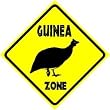 GUINEA ZONE fowl farm bird zoo hobby sign