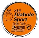 Diabolo Sport .22 Cal, 13.74 Grains, Wadcutter, 500/Tin