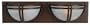 Yosemite Home Decor 98392-2DB Sequoia 24-Inch 2-Light Bathroom Vanity, Dark Brown