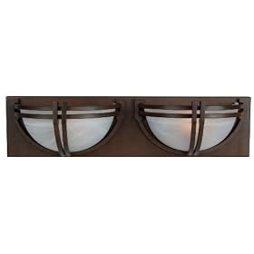 Yosemite Home Decor 98392-2VB Sequoia 24-Inch 2-Light Bathroom Vanity, Dark Brown by Yosemite Home Decor