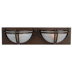 Yosemite Home Decor 98392-2VB Sequoia 24-Inch 2-Light Bathroom Vanity, Dark Brown by 