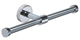 :USE Form One Double Toilet Tissue Holder, Polished and Satin Chrome Mix
