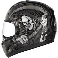 ICON ALLIANCE HARBINGER HELMET (MEDIUM) (BLACK)