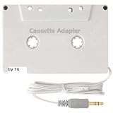 iPOD & MP3 Car Audio Cassette Adapter - White