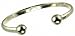 Silver Gents Ball Torque Bangle
