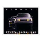 1989 HYUNDAI SONATA EXCEL Sales Brochure Book by Hyundai