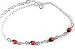 New Sterling Silver Enamel Ladybug 10" Anklet Ladybugs