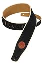 Levy's Soft Suede Guitar Strap, Black
