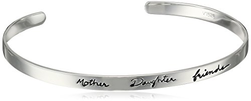 Sterling Silver "Mother Daughter Friend" Cuff Bracelet