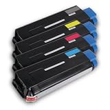 Okidata Remanufactured Compatible Toner Cartridge For C3100 C3200 Printers - Full Color Set (43034801 - 04)