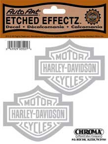 Harley Davidson Etched Effectz Bar and Shield