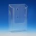 VITAdisplays� Wand-Flyerhalter DIN lang / A6 (Postkarte), Transparent (107WA)