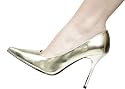 SALE Monroe Hollywood Heels Gold Metallic P.U. Size: 10 sexy shoes