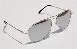 Aviator Glasses / Sunglasses with Metal Frame - Mirrored Lens - UV400 Protection