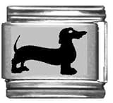 Clearly Charming Dachshund Laser Italian Charm