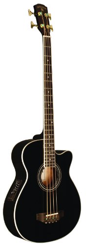 INDIANA Scout Bass SC-ABBK 4-Strings Acoustic Bass Guitar - Black