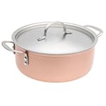 Calphalon Tri-Ply Copper 5-Quart Saucier with Stainless Lid