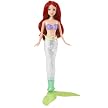 Mattel Disney Princess Sparkle and Splash Ariel Doll with Light-Up Tail