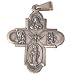 Holy Spirit Cross - Pewter (2.3x2.6cm-0.9x1")