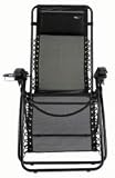 Travel Chair Lounge Lizard Mesh, Black