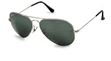 Ray Ban Sunglasses RB3025 Aviator Large Metal W3277 Silver/Crystal Grey Mirror, 58mm
