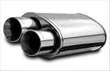 Zoom Produkt-Bild: Magnaflow Sportauspuff Endschalld&auml;mpfer MERCEDES SLK SLK 200 (136hp) Hubraum (ccm): / Leistung: kw/ 136PS / Doppelrohre 350mm Topfl&auml;nge, 220mm Breite, H&ouml;he 140mm /Endrohrdurchmesser 2x90mm Endrohrl&auml;nge 95mm