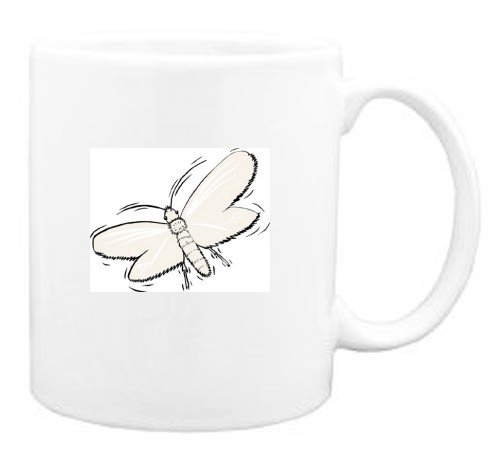 Mug with bug, clothes, insect, white, moth