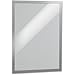 DURABLE Duraframe Grip Letter Textile Frame - 8.50" x 11" Frame Size - Rectangle - Horizontal, Vertical - Magnetic, Hook & Loop Fastener, Sturdy - 1 Each - Silver