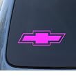 CHEVY SYMBOL - Car, Truck, Notebook, Vinyl Decal Sticker #1126 | Vinyl Color: Pink